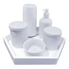 Kit Higiene BebĂȘ Porcelana Potes Maternidade Garrafa TĂ©rmica Foto mini 1