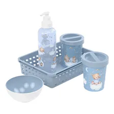 Kit Higiene BebĂȘ Urso PlasĂștil 5 Peças Foto mini 1