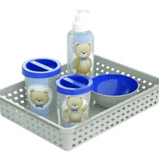 Kit Higiene BebĂȘ Urso PlasĂștil 5 Peças Foto mini 3