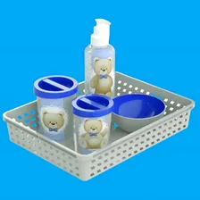 Kit Higiene BebĂȘ Urso PlasĂștil 5 Peças Foto mini 4