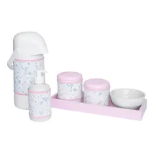 Kit Higiene Completo Rosa Garrafa Térmica Menina Porcelanas Foto mini 1
