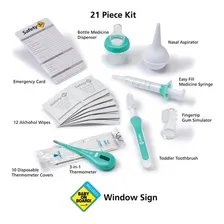 Kit Higiene Cuidados E Saúde Bebê / Recém Nascido 21 Pçs Cor Verde Foto mini 4