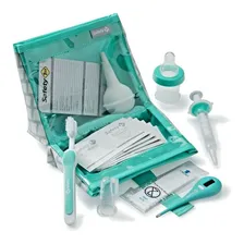 Kit Higiene Cuidados E Saúde Bebê / Recém Nascido 21 Pçs Cor Verde Foto mini 2