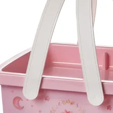 Kit Higiene Infantil 7pçs Porta Fralda Lenço Umedecido BebĂȘ Cor Ursa Rosa Foto mini 3