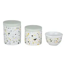 Kit Higiene Terrazo Verde E Branco Foto  mini 1