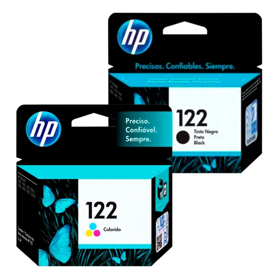 Kit Hp 122 Preto + Color 2000 2050 3000 3050 J610a Foto 1