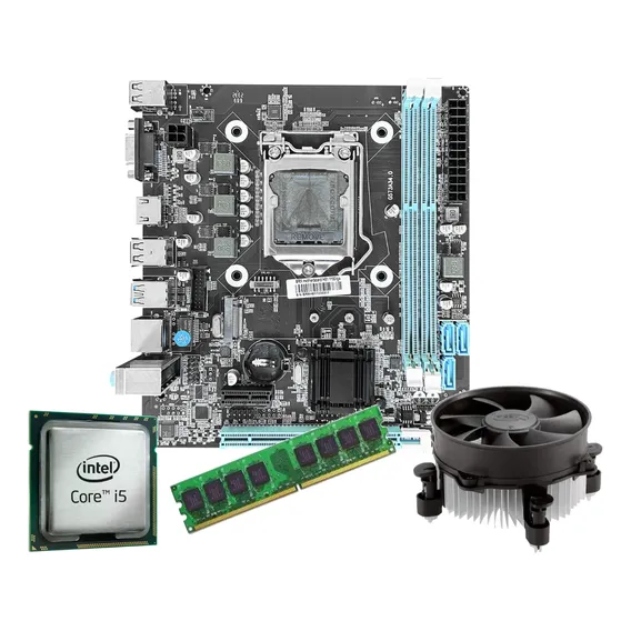 Kit I5 4570 - 4ª Geração + Placa Mãe H81 + 8gb Ddr3 Cor Preto Foto 1