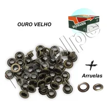 Kit Ilhós E Arruela Nº 50 Ferro 1000 Peças - Baxmann Cor Ouro Velho Foto  mini 1