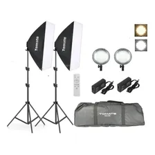 Kit Iluminação Led Studio Softbox Tripé Controle + Bolsa Foto mini 1