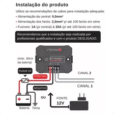 Kit Iluminação Dinamica Caixa Bob Stetsom Central Strobo 4 Canhões Com Led Cores Rgb Liga Até 1.200 Canhões E Fitas Sistema 2811 Aplicativo Para Smartphone Android Ou Ios Foto mini 3