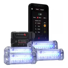 Kit Iluminação Dinamica Caixa Bob Stetsom Central Strobo 4 Canhões Com Led Cores Rgb Liga Até 1.200 Canhões E Fitas Sistema 2811 Aplicativo Para Smartphone Android Ou Ios Foto mini 1