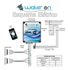 Kit Iluminação Piscina 3 Refletores 12w Led + Controle Wifi Cor da luz RGB multicolorido 110V/220V Foto mini 3