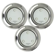 Kit Iluminação Piscina 3 Refletores Led 6w Inox Rgb S 12v Hidramax Essential Foto mini 1