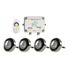 Kit Iluminação Piscina - Contr Touch + 4 Leds Rgb 9w Tholz Foto mini 1