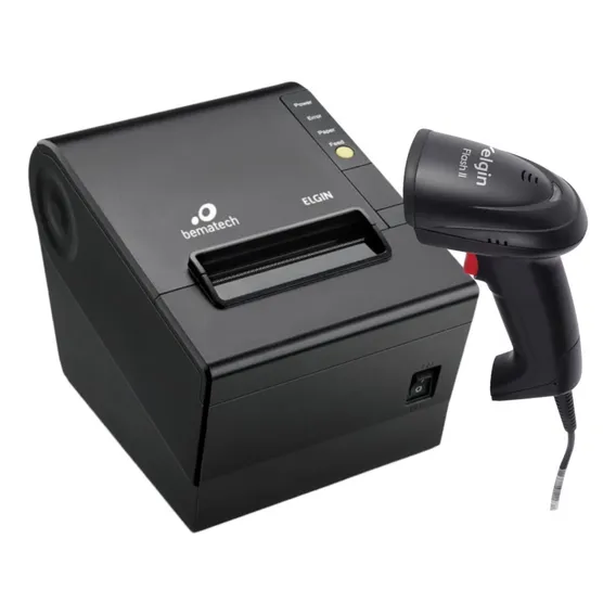 Kit Impressora Pdv Elgin I9 Usb + Leitor De Codigo De Barras Cor Preto 110 240v (bivolt) Foto 1