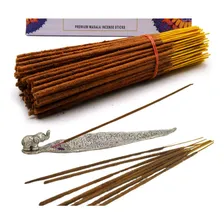 Kit Incensários + Incensos De Fragrância Kit3 - Incensário Buda - 12 Varetas Massala Premium Foto mini 1