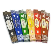 Kit Incenso Nag Champa 12 Cxas E Incensário Duplo De Madeira Fragrância Sortido Foto mini 4