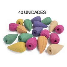 Kit Incenso Tipo Cone Gota Para Backflow Pacote Com 40 Mix Foto mini 3