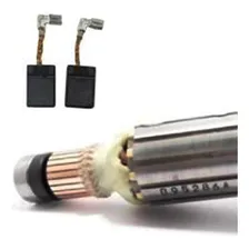 Kit Induzido + Escovas De CarvĂŁo P/ Martelete Hr2470 Makita 110v Foto mini 4