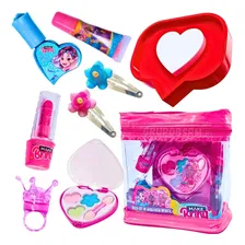 Kit Infantil Bolsinha Maquiagem Criança Salão De Beleza Mk11 Bsrm Aniversário Menina Foto  mini 1