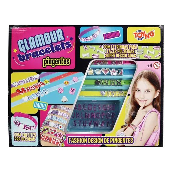 Kit Infantil - Glamour Bracelets - Pulseiras Com Letras - To Foto 1