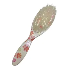 Kit Infantil Pente Escova Cerdas Naturais Macias Cor Branco Foto mini 4