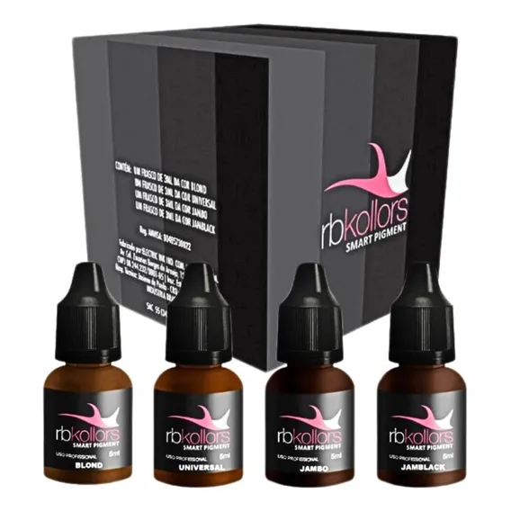 Kit Iniciante 4 Pigmentos Rbkollors 5ml Black Friday Cor Kit Iniciante Rb Kollors Foto 1