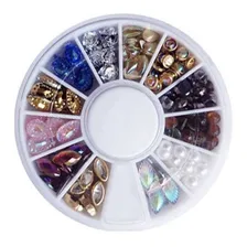 Kit Iniciante Joias De Unha Com Caviar Goma Laca Pega Strass Cor Strass Para Unhas Foto mini 4