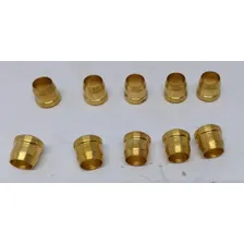 Kit Insert + Anilha Para Tubo Nylon Ou Pu 6mm C/ 10 Unidades Cor Dourado Foto mini 4