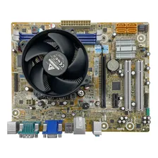 Kit Intel Ddr3 Placa Mãe H61 Core I3 2100 + 4gb + Cooler Box Cor Amarelo Foto mini  2