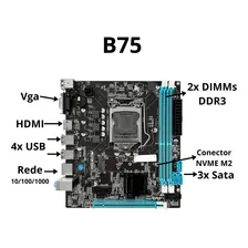 Kit Intel I5 3470 + Placa B75 1155 + 16gb Ddr3 + Cooler Foto mini 2