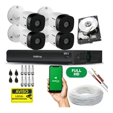 Kit Intelbras 4 Cam Full Hd 1220b 1080p Dvr Mhdx 3004 Foto  mini 1