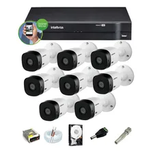 Kit Intelbras 8 Cam 1120b G4 Ir 20m Dvr 8 Mhdx 1108 Hd 1 Tb Foto  mini 1