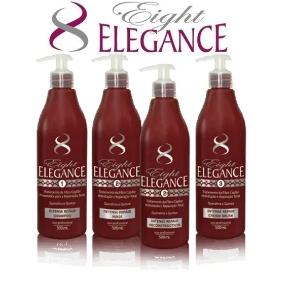 Kit Intense Repair Eight Elegance - 4x500ml Reconstrução S0s Foto 1
