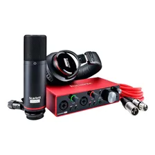Kit Interface Solo Studio + Microfone E Headphone Focusrite Foto mini 1
