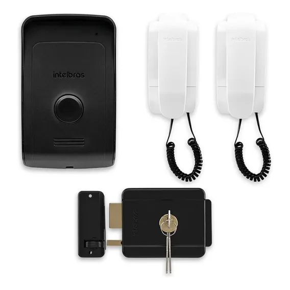 Kit Interfone Intelbras Ipr1010 + Fechadura Fx500 + Extensão Foto 1