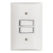 Kit Interruptor 20 Unid Branco Simples 2 Teclas Bivolt 10a Foto mini 1