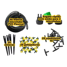 Kit Irrigação Para 25 Vasos/horta Gotejamento (kit Completo) Foto  mini 1