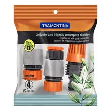 Kit Irrigação Esguicho Bico Mangueira + Engates Tramontina Foto mini 2