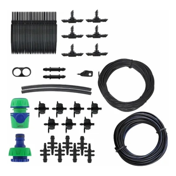 Kit Irrigação Gotejamento Completo 28 Vasos Amanco Foto 1