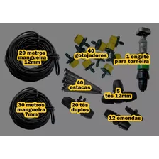 Kit Irrigação Para 40 Vasos/horta Gotejamento (kit Completo) Foto mini 1