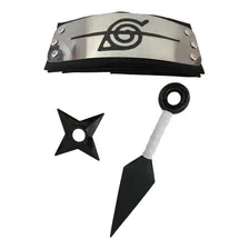 Kit Itachi - Kunai + Shuriken + Bandana Renegada - Naruto Foto mini 1