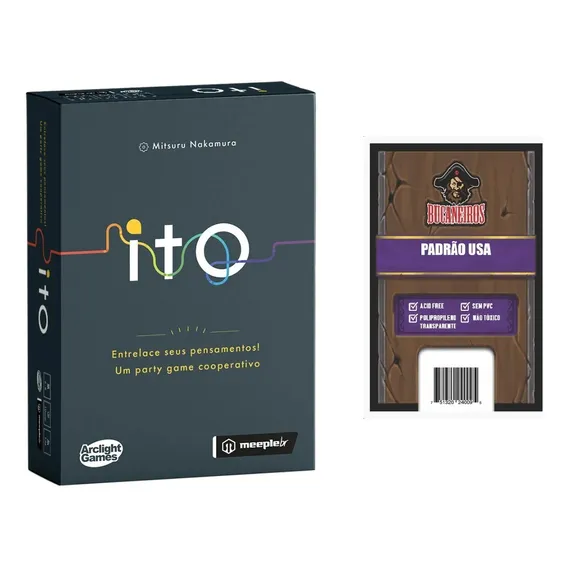 Kit Ito Jogo De Cartas Meeplebr + Sleeves Bucaneiros Foto 1