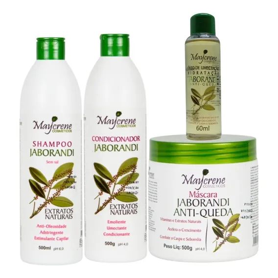 Kit Jaborandi 500g + Óleo Umectante De Jaborandi Maycrene Foto 1