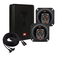 Kit Jbl Falantes 4trms80 + Rca 5 Metros + Caixa Amplificada Foto  mini 1