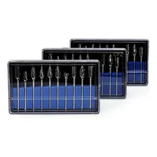 Kit Jogo 10 Fresas Metal Duro 1/8 Lima Rotativa Foto mini 2