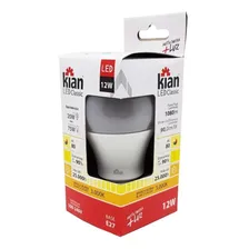 Kit Jogo 10 Lâmpada Bulbo Led 12w 3000k Amarela E27 Bivolt 110v/120v (bivolt) Foto mini 2