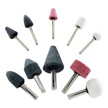 Kit Jogo 10 Pontas Montadas Mini Retifica Esmeril Furadeira Foto mini  3
