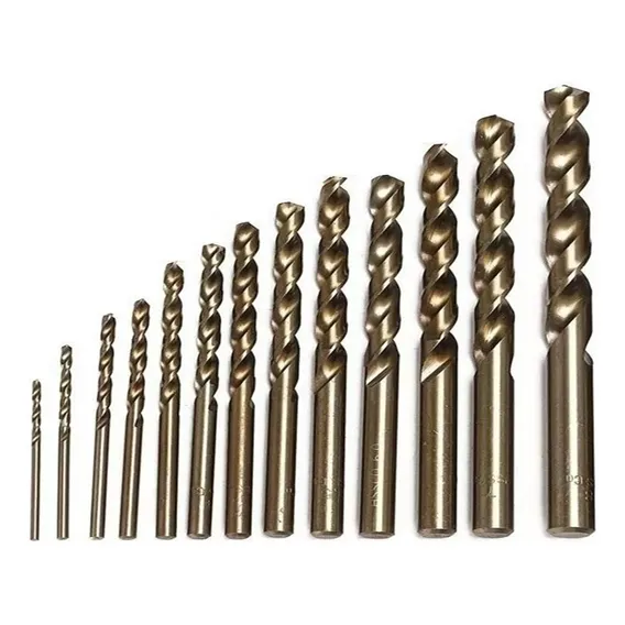 Kit Jogo 13 Brocas Aço Rápido Para Aço Carbono E Inoxidáveis Foto 1