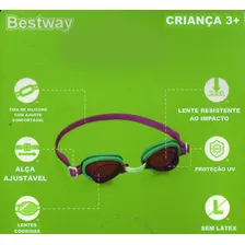 Kit Jogo 2 Oculos De Natação Infantil Mar Piscina Praia Cor Roxo Foto mini 4